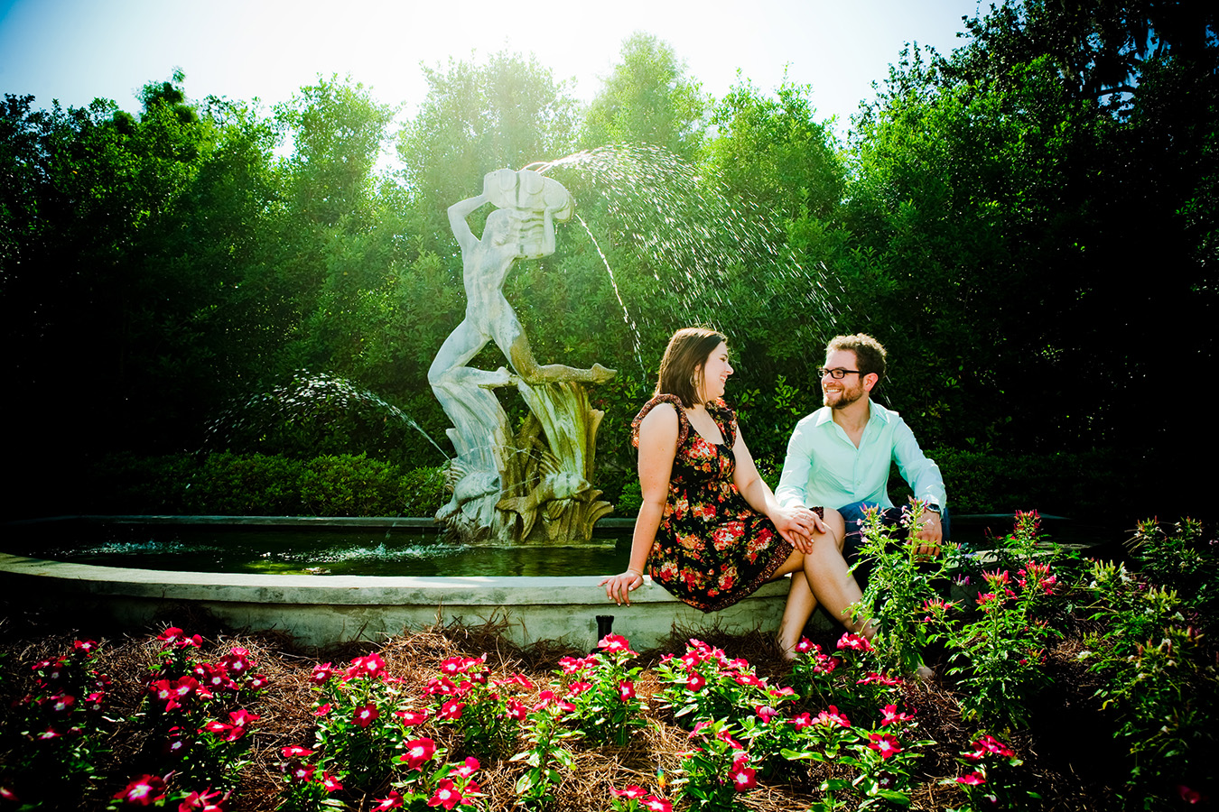 Art Deco fountains in City Park's gardens | Photo by Jessica the Photographer