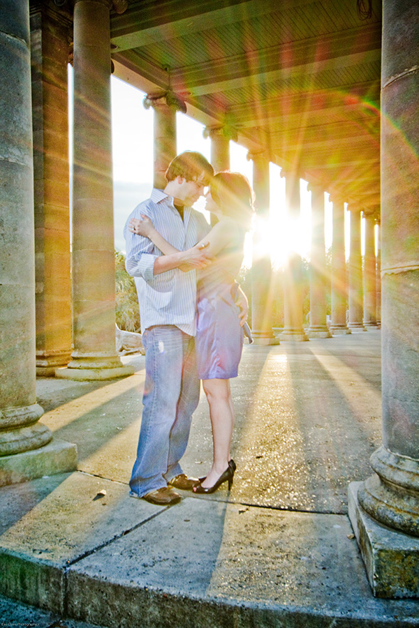 The Peristyle in City Park is a must-stop location on your engagement portrait shoot. | Photo by Jessica The Photographer