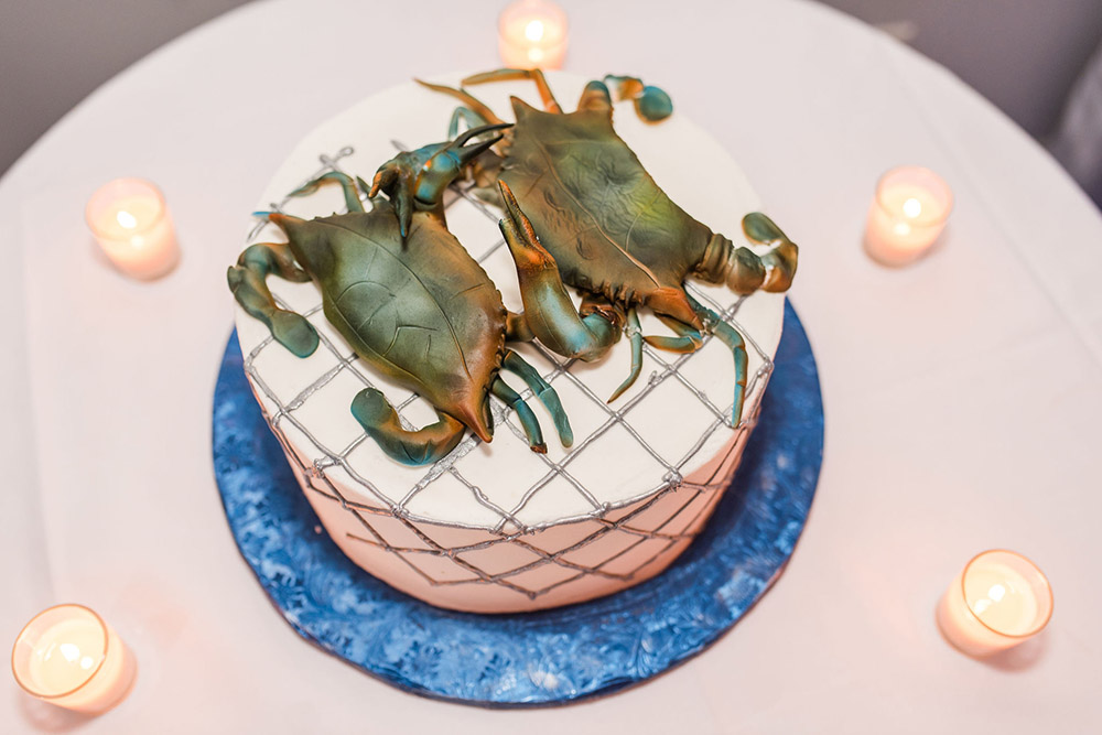Blue crab groom's cake by Gambino's Bakery