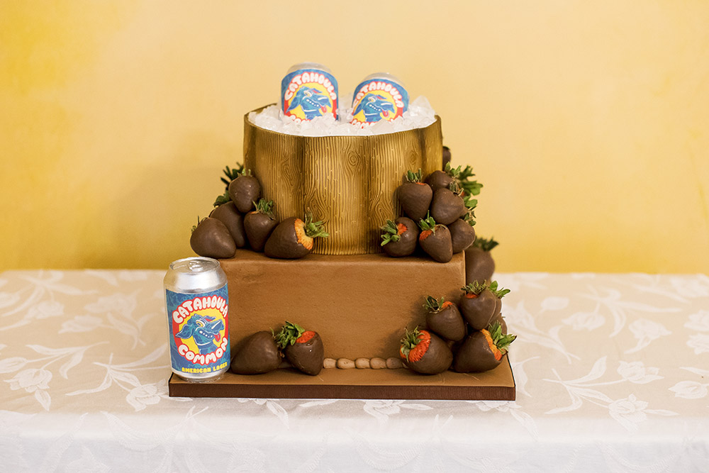 The groom's cake featuring Catahoula Common beer