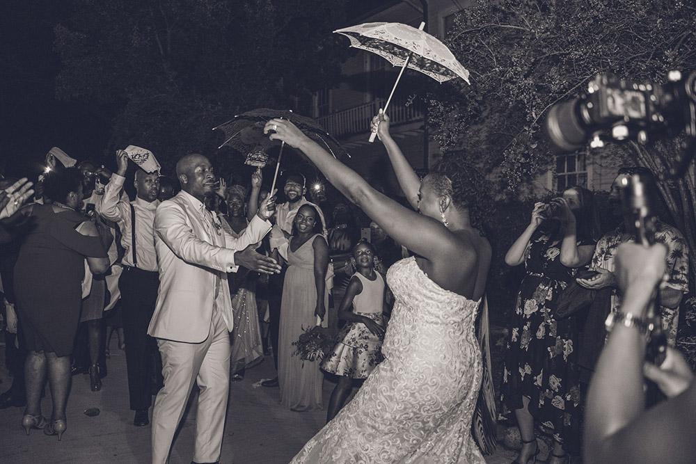 New Orleans wedding second line