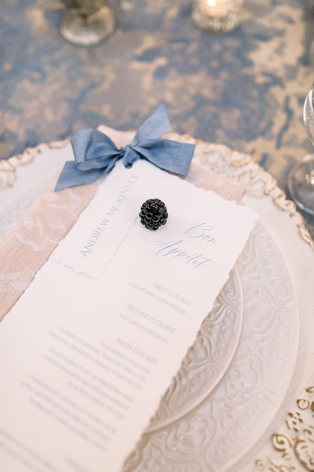 wedding menu