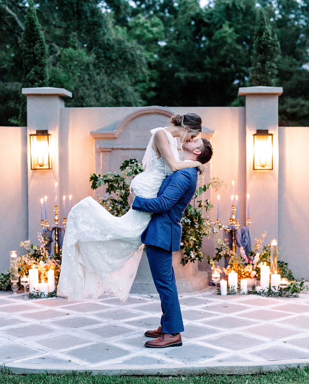 wedding in the Cypress Garden of the Inn at La Provence