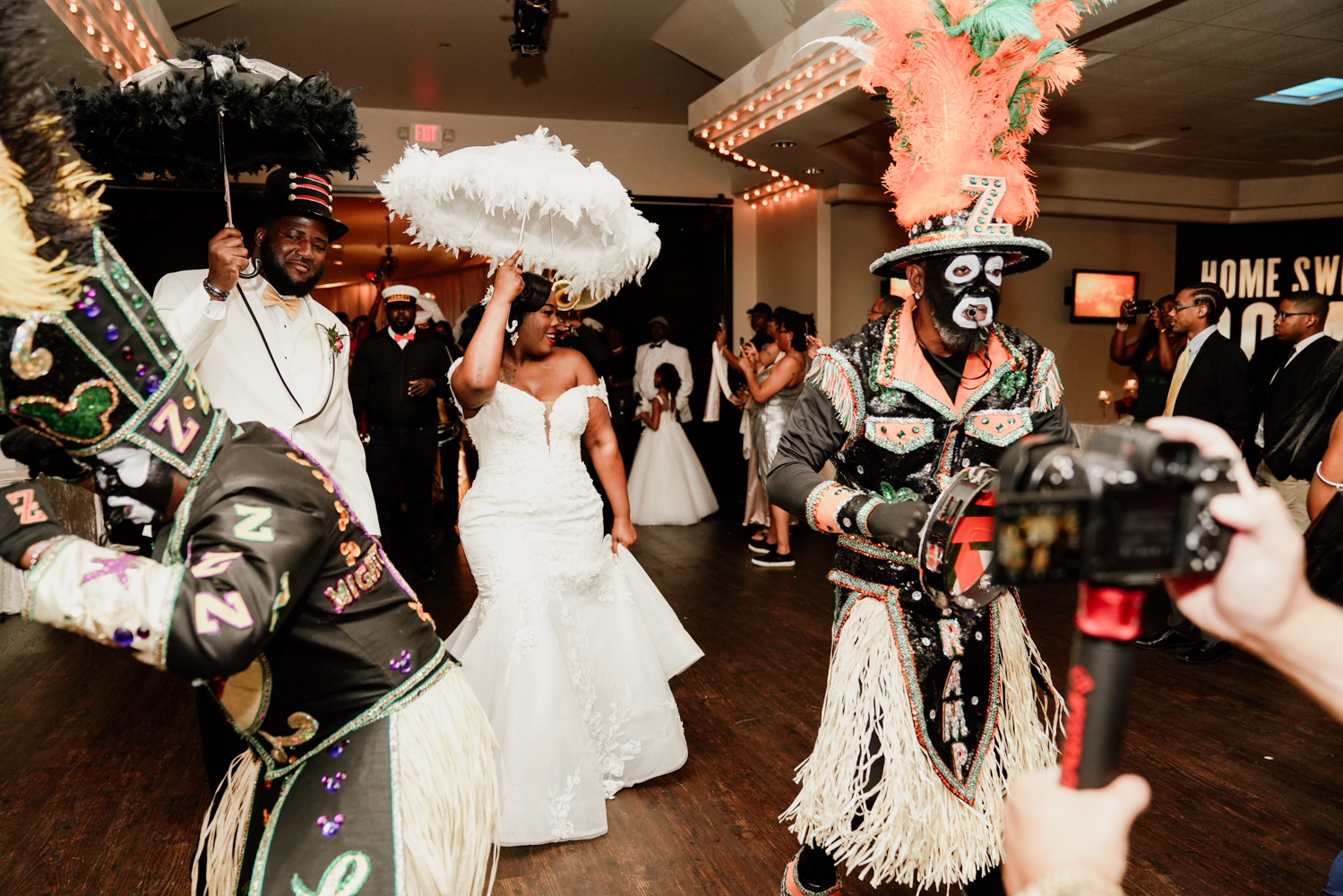 wedding second line with Zulu Tramps