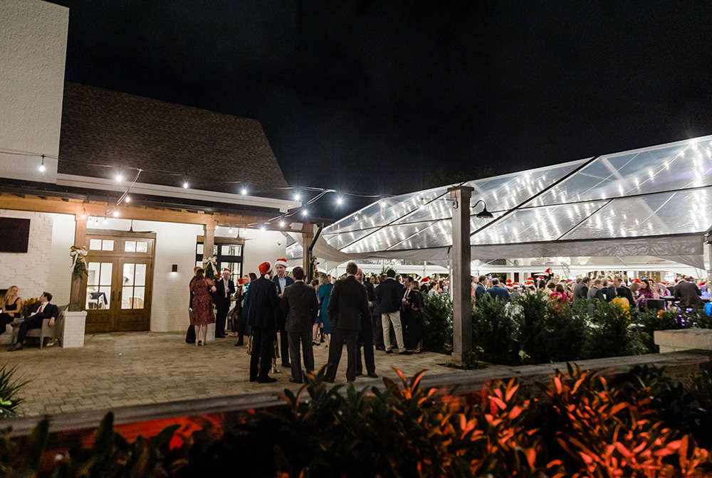 Tented outdoor wedding at The Hope Farm, Fairhope, AL | Photo: Rae Leytham Photography