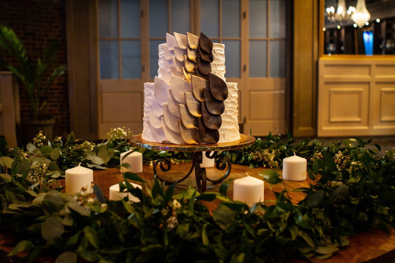 Gambino's Bakery wedding cake: Photo: Jessica The Photographer