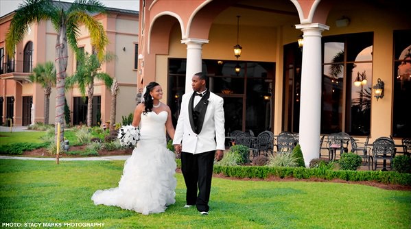 Bride and Groom at Royal Palm. Photo: Stacy Marks Photographer