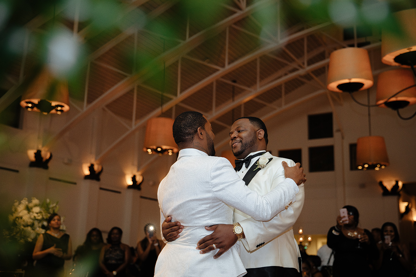 The couple shared a romantic first dance as newlyweds to the R&B/Soul love song “Change Your World” by Anthony Hamilton.