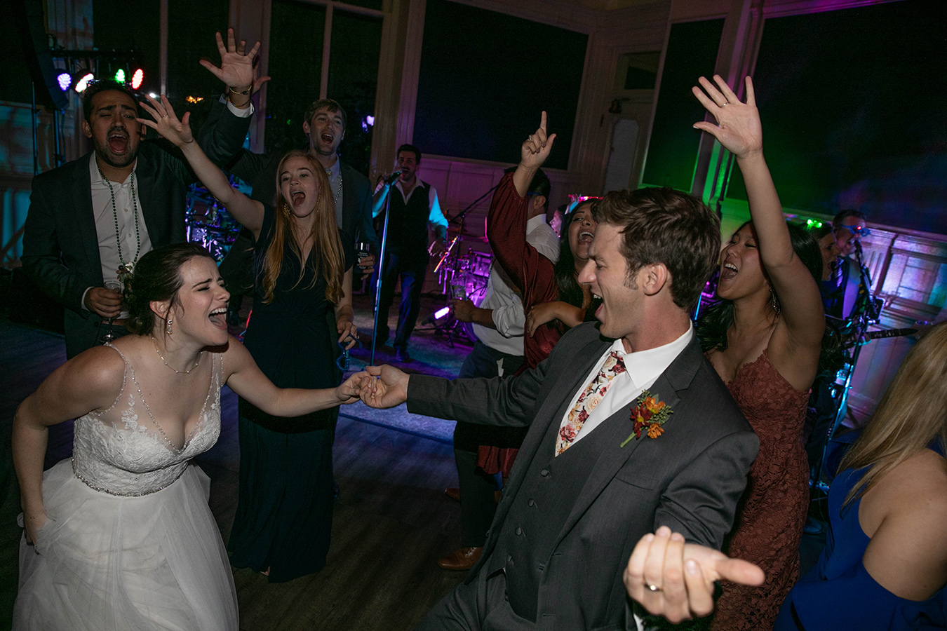 Margaret and Travis danced the night away at the New Orleans Board of Trade.