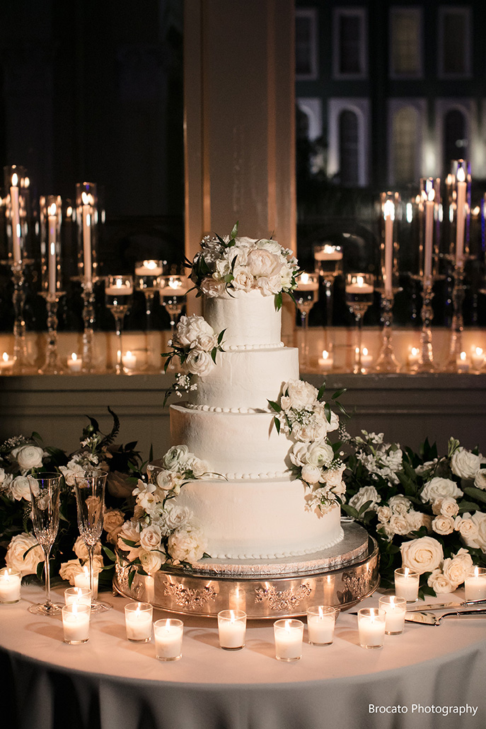 Gambino's Bakery Wedding Cake. Photo: Brocato Photography