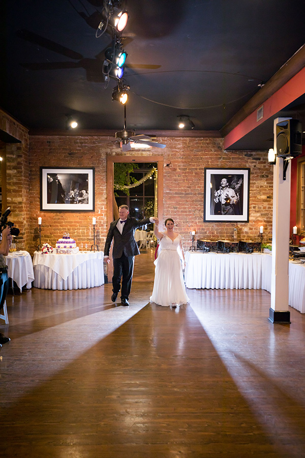 Wedding first dance at Rosy's Jazz Hall in New Orleans. Photo by Brian Jarreau Photography
