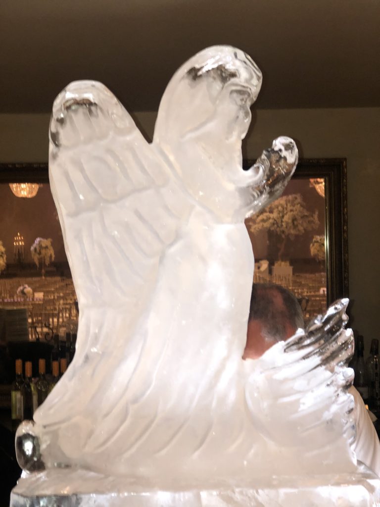 Angel Ice Sculpture by J Lewis Ice Carvings