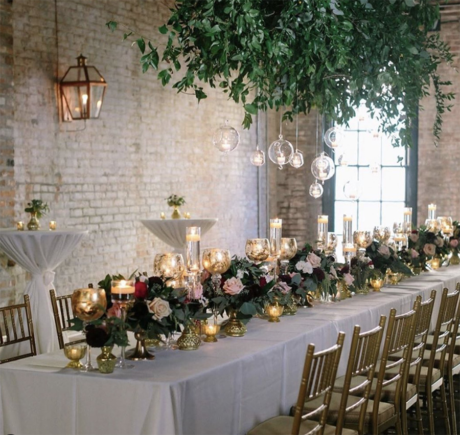 Wedding Reception table at The Chicory. Photo: Greer Gattuso