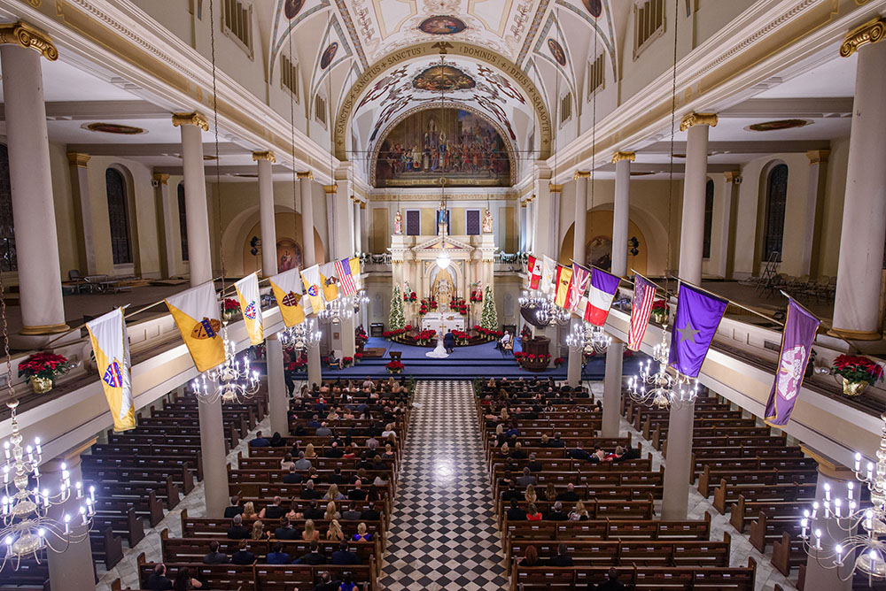wide shot of st. louis cathedral