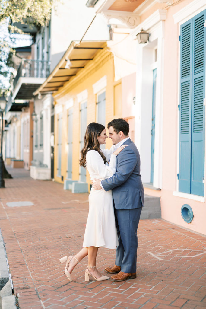 Engagement Photo in the French Quarter, Peony Photography