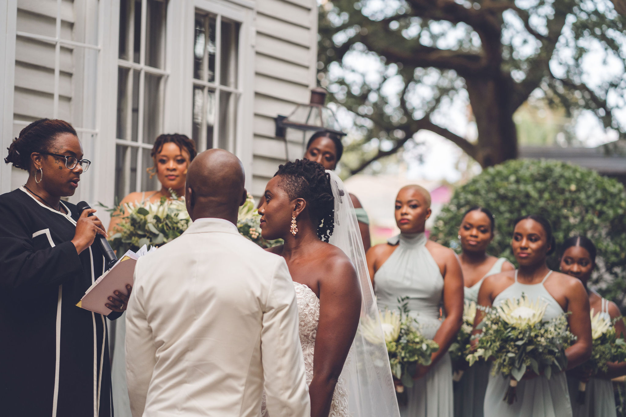 Outdoor Wedding Ceremony New Orleans XXI Facets Photography