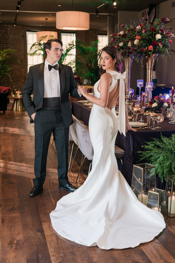 Art Deco Wedding Inspiration in New Orleans: Velvet & Gold