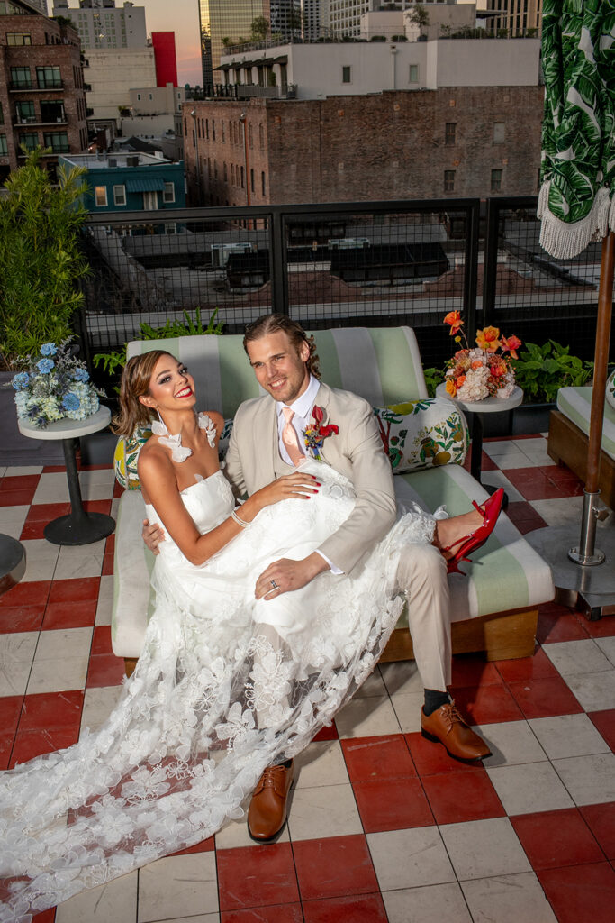 Summer Soiree summer retro wedding editorial