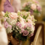 Bridesmaid Holding a Bouquet